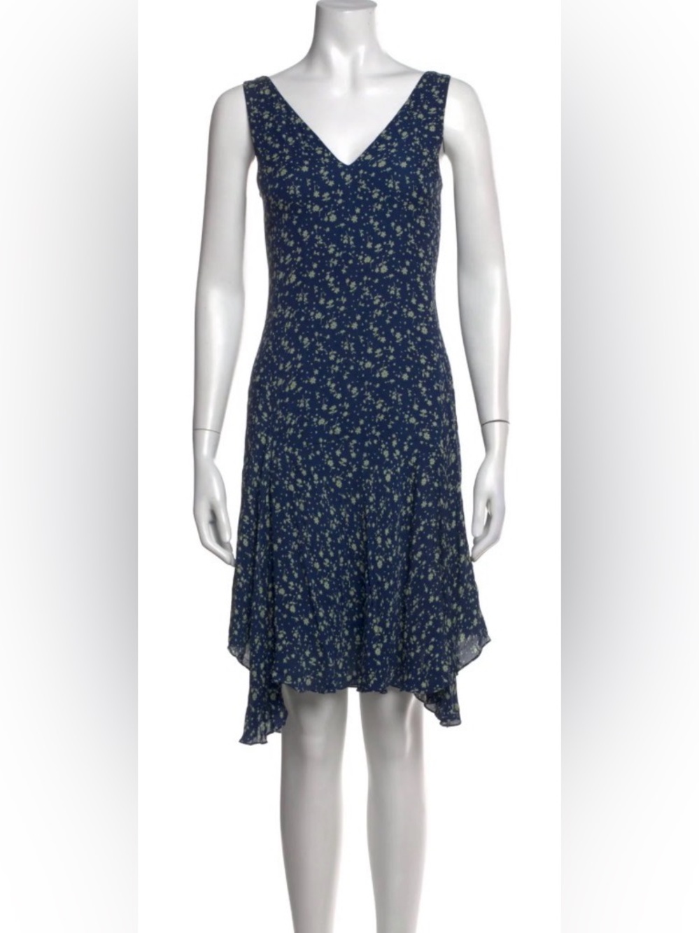 Polo Ralph Lauren Floral Sleeveless Silk Dress Size 2